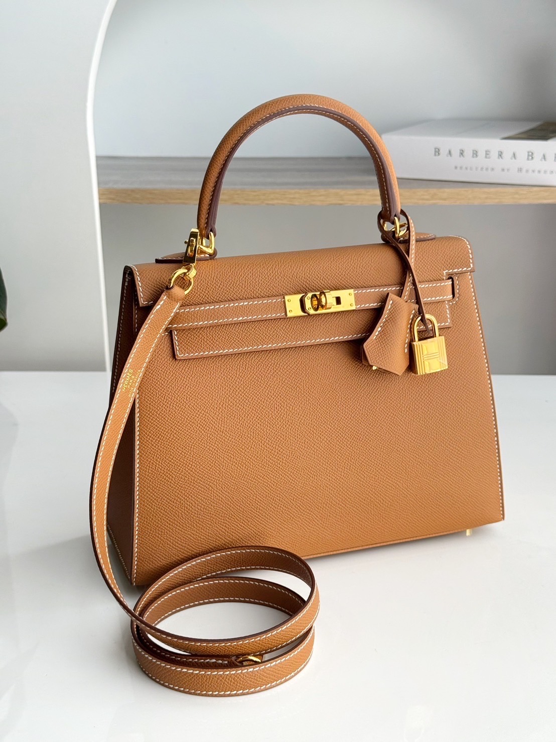 Kelly 25 Gold Epsom Sellier Ghw Stamp K (Y2025)